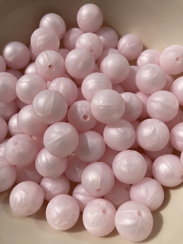 #53 Pearl Powder Solid Silicone Bead - Badger Bead Supply